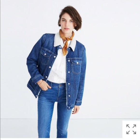 madewell denim sherpa jacket